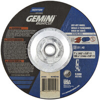 NORTON: 7 X .045 X 5/8-11 TYPE 27 DEPRESSED CENTER WHEELS, CUT-OFF WHEEL, 24 GRIT, 10 PER BOX